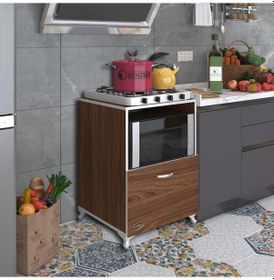Resim Kenzlife ocak dolabı ayşe cvz 85*60*57 mutfak modül mini fırın mikrodalga banyo ofis modül 