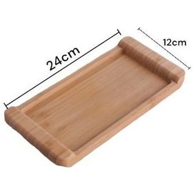 Resim Bambu Tepsi Küçük Boy 24 12cm Servis Sunum Tepsi 