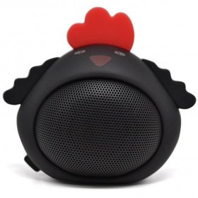 Resim iCutes Siyah Horoz Mini Rooster Kablosuz Bluetooth Hoparlör M816 