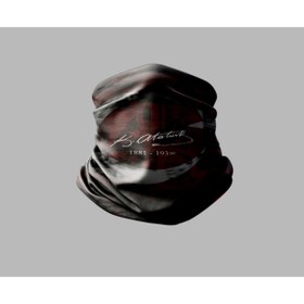 Resim Buffalo Türk Bayrağı Tasarımlı Motorcu Buff Maske Outdoor Boyunluk Unisex Bandana 