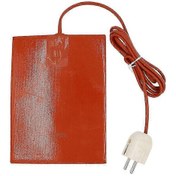 Resim Car Engine Oil Pan Tank Heater Pad 300w Silicone Heating Pad Engine Oil Tank Waterproof With Eu Plu Orange. 