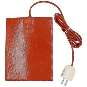 Resim Car Engine Oil Pan Tank Heater Pad 300w Silicone Heating Pad Engine Oil Tank Waterproof With Eu Plu Orange. 