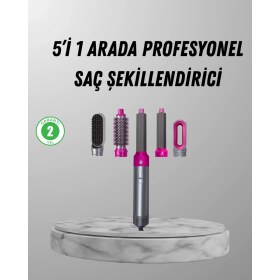 Resim Mey İthalat Bfs 5’i 1 Arada Saç Şekillendirici Set Kuaför Düzeyinde Performans ve Ergonomik Tasarım 