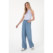 Resim U.S. Polo Assn. Loose Fit Kadın Jean Pantolon 2114663 (2114663) 