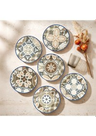 Resim Güral Camelia Harmony Coffee 6 Parça 20 Cm Pasta Takımı 4287 Çok Renkli 