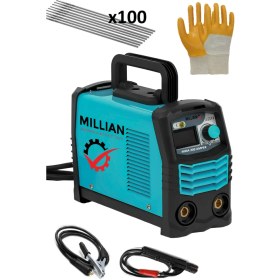 Resim Millian 200 Amper Invertör Dijital Gösterge Turbo Fanlı Inverter Kaynak Makinesi 100 Adet Elektrot Hediyeli 