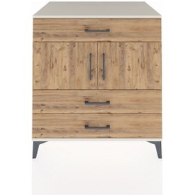 Resim Kronos Şifonyer 2 Raflı 3 Çekmeceli 2 Kapaklı 88x59x96 Aytaşı... Aytaşı 