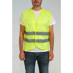 Resim Reflektörlü Yelek Işçi Ikaz Yeleği 10 Adet Sarı Renk 