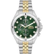 Resim Slazenger Sl.09.2227.2.04 Quartz Çelik Altın/gri Yeşil Kadran 45 Mm Erkek Kol Saati 