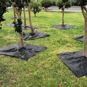 Resim 10 adet Nefes Alabilir & Su Geçirgen Çiçek Kesimleri ile Yabani Otlar Koruması Kumaşı - Çim Bakımı & Bahçe Koruma için Dayanıklı PP Malzeme 