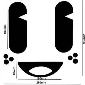 Resim Redline Grafik Sevimli Göz Klozet Sticker 