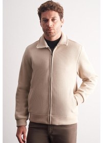 Resim İmza Koyu Bej Polo Yaka Slim Fit Pamuklu Casual Mont 1007255128 Koyu Bej 