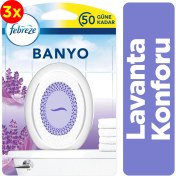 Resim Febreze Banyo Lavanta Hava Ferahlatıcı Oda Kokusu X3 