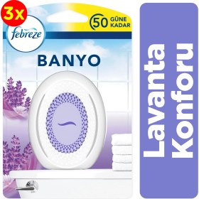 Resim Febreze Banyo Lavanta Hava Ferahlatıcı Oda Kokusu X3 