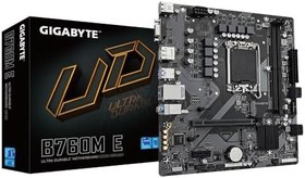 Resim GIGABYTE B760M E LGA1700 DDR5 7600MHz(OC) PCIe 4.0 M.2 NVMe Gigabit LAN mATX Anakart 