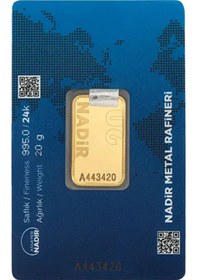Resim Nadirgold 20 Gr Külçe Altın 