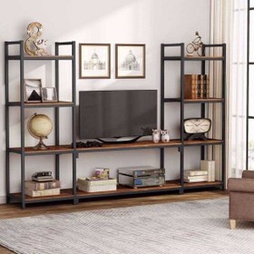 Resim Tasarım 230x155x40 CM Modern Kitaplıklı TV Ünitesi 