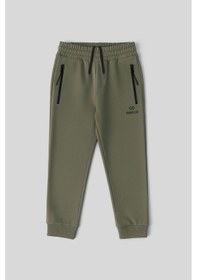Resim Tommylife Haki Fermuarlı Standart Fit İnce Erkek Çocuk Eşofman Alt - 64042 Haki 