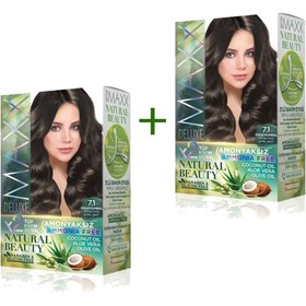 Resim Litae LitaeTrend 2 Paket Natural Beauty Amonyaksız Saç Boyası 7.1 Küllü Kumral 
