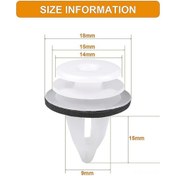 Resim Jeehugo Bmw E46/e53/e90 Vb. Serileri İçin 50 Adet Plastik Çivi, Araç Gövde Dekorasyonu Ve Panel Sabitleyici Seti, Dayanıklı Ve Anti-sapma Özelliği 