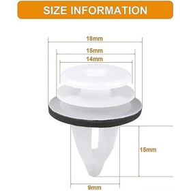 Resim Jeehugo Bmw E46/e53/e90 Vb. Serileri İçin 50 Adet Plastik Çivi, Araç Gövde Dekorasyonu Ve Panel Sabitleyici Seti, Dayanıklı Ve Anti-sapma Özelliği 