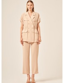 Resim Ftz Women Kadın Crep Pantolonlu Takım Beige 31173 Beige 