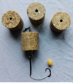 Resim Küspe'li 4 Adet Küspe Sazan Rig Takımı Sarı Boncuklu 