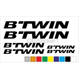 Resim Ne Verelim Size Bisiklet Kadro Sticker Seti Btwin Uyumlu Siyah 