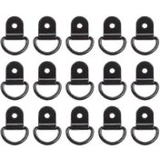 Resim Kamyon Römorku İçin 20 Adet Pratik Kargo Bağlama Halkası D Şeklinde Çekme Kancası 