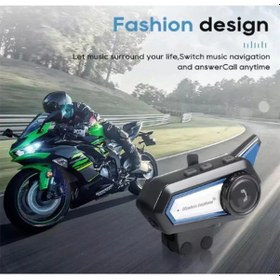 Resim Belirtilmemiş Bt31 Kask Kulaklık Bluetooth 5.0 Motosiklet Interkom Su Geçirmez Kablosuz Kulaklık 