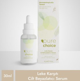Resim Pure choice leke karşıtı cilt beyazlatıcı serum 30 ml (niacinamide %10 + aha%7 + alpha arbutin%2) 