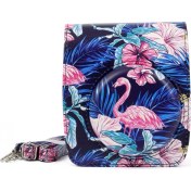 Resim Ykd Store Fujıfılm Instax MINI90 Kamera Için Flamingo Pu Deri Çanta Renkli (Yurt Dışından) 