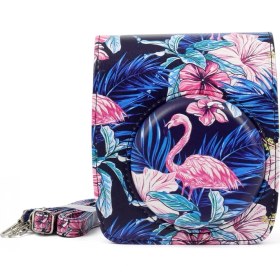 Resim Ykd Store Fujıfılm Instax MINI90 Kamera Için Flamingo Pu Deri Çanta Renkli (Yurt Dışından) 