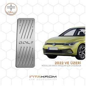Resim Volkswagen Golf 8 Krom Ayak Dinlendirme Pedalı - 2022 Ve Üzeri 