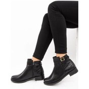 Resim Fox Shoes Siyah Kroko Kadın Bot E726490009 