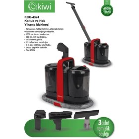 Resim Kiwi KCC-4324 Koltuk ve Halı Yıkama Makinesi Siyah 