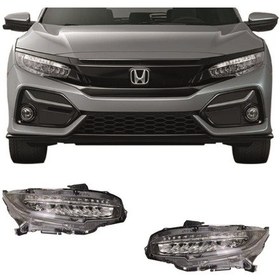Resim Honda Civic Ön Sağ-sol Set Far Ledli Sedan Hatcback 2016-2021 