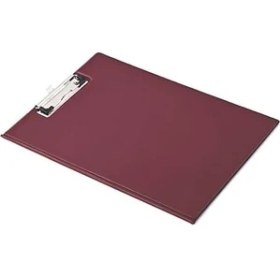 Resim Mas Sekreterlik Kapaklı Pvc Kaplama Bordo 