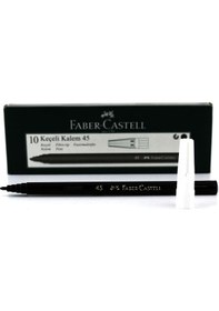 Resim Faber Castell 45 Siyah Keçeli Kalem 10 Adet 155002 