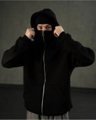 Resim Genel Markalar Kar Maskeli Ninja Unisex Sweatshirt Hırka 2iplik kalın polar 