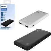 Resim Philips Powerbank 10000 Mah 2xusb Mıcro Type-C Girişli Siyah Beyaz Phılıps DLP1810CB/1810CW 