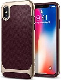 Resim Spigen Apple iPhone XS / iPhone X Kılıf Neo Hybrid Burgundy - 057CS22168 