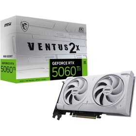 Resim MSI GeForce RTX 5060TI 8 GB Ventus 2X OC White Plus GDDR7 128 Bit DX12 Gaming Ekran Kartı 