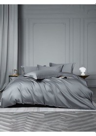 Resim Tek Kişilik Pamuk Saten Nevresim Takımları Mavi 