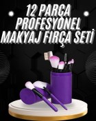 Resim Ronanna 12 Parça Profesyonel Makyaj Fırçası Far Fırçası Allık Fırçası Yumuşak Kıllı 