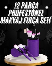 Resim Ronanna 12 Parça Profesyonel Makyaj Fırçası Far Fırçası Allık Fırçası Yumuşak Kıllı 