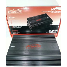 Resim Audiomax Amfi - 3000W 4 Kanallı Ses ve Bass Anfisi - Oto Anfi 