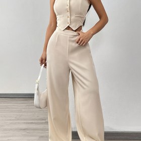 Resim Bahar/Yaz Kadın Rahat Moda Pantolon Seti 