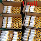 Resim Çıkarılabilir Kapaklı Su Geçirmez PVC Boya Bandı, Ayarlanabilir & Katlanabilir, Otomotiv Boyama ve Ev Dekorasyonu için Önceden Yapışkanlı Film Rulosu, Dayanıklı PVC Malzeme, Beyaz & Sarı Tasarım 