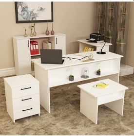 Resim KALENDER DEKOR MERKÜR-1-2-3-4-5 OFİS BÜRO MASASI TAKIMI MRK01 